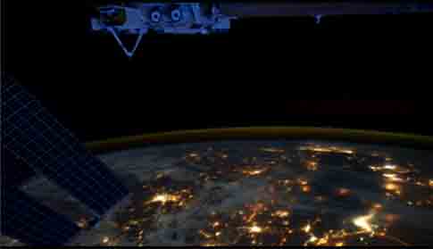 ISS Time-lapse Photography of Illuminated Earth