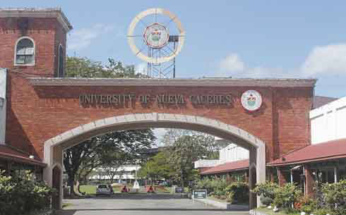 UNC. Façade of the University of Nueva Caceres in Naga City.