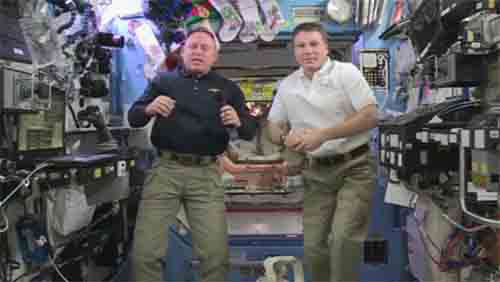 ISS crew celebrate new year’s eve 16 times!