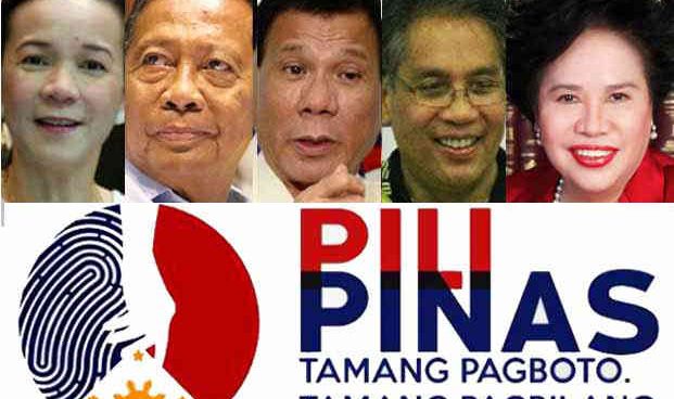 Presidential candidates Poe, Binay clash over issue of corruption, citizenship