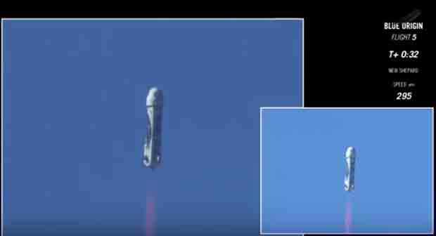 Video: Blue Origin beams success of in-flight test of crew escape system