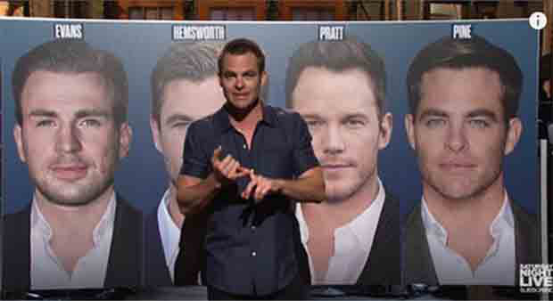 Actor Chris Pine ID’s himself in Saturday Night Live