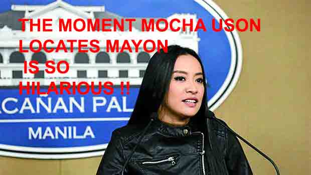 Watch The Moment Mocha Uson Locates Mayon is so Hilarious