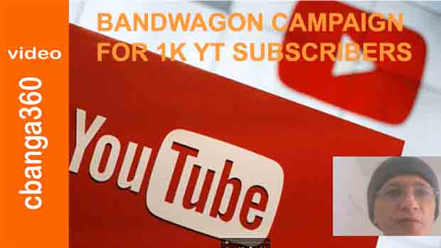 Watch the joint 1K subscriber bandwagon campaign for our Youtube channels