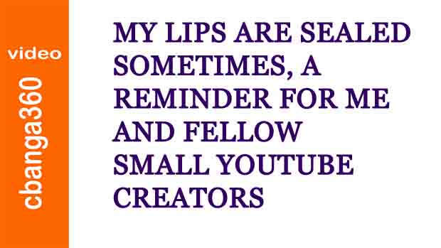 My lips are sealed sometimes – another joint Youtube campaign
