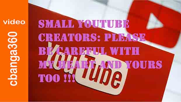 Very Personal Vlog for Youtube Creators – Please Be Careful With Our Hearts