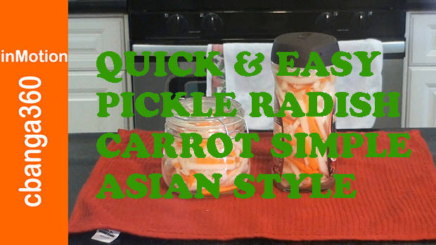 Watch Quick and Easy Pickle Radish and Carrot the simple Asian style