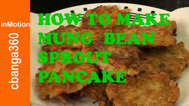 Watch How to make Mung Bean Sprout Pancake, Fritters