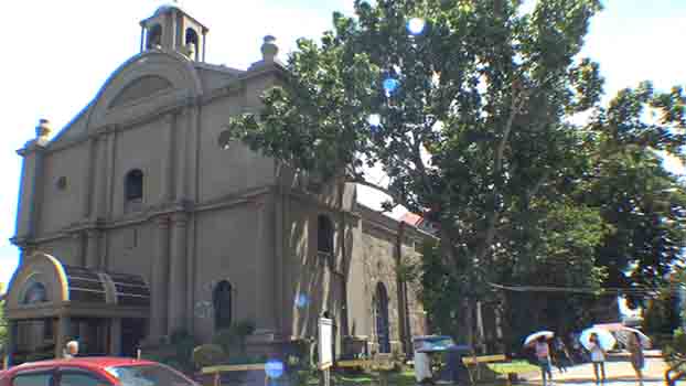 The Parish Church of Our Lady of La Porteria in downtown Calabanga