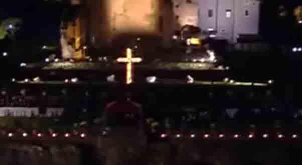 The live feed of Via Crucis April 19, 2019 from the Colosseum.