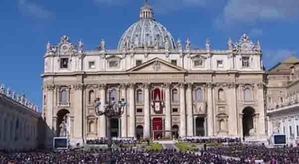 The St. Peter's Basilica in Vatican