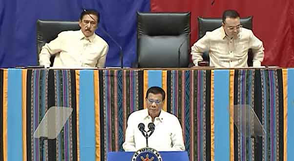 President Rodrigo Duterte delivers 4rth SONA.