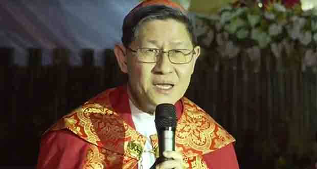 Outgoing Manila Archbishop Luios Antonio Cardinal Tagle