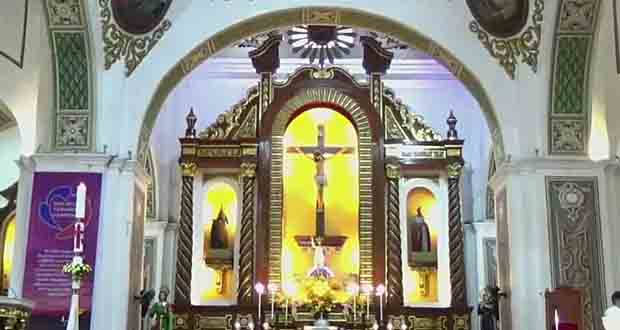 The altar of the Naga Metropolitan Cathedral.
