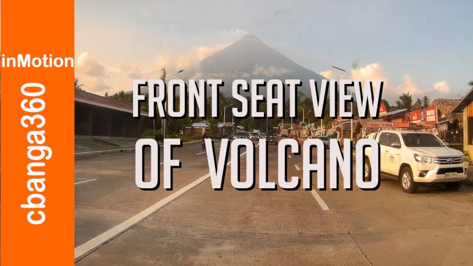 front seat view mayon